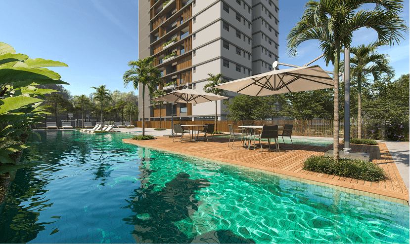 Piscina adulto e infantil do Auten Jundiaí - sinônimo de conforto e privacidade